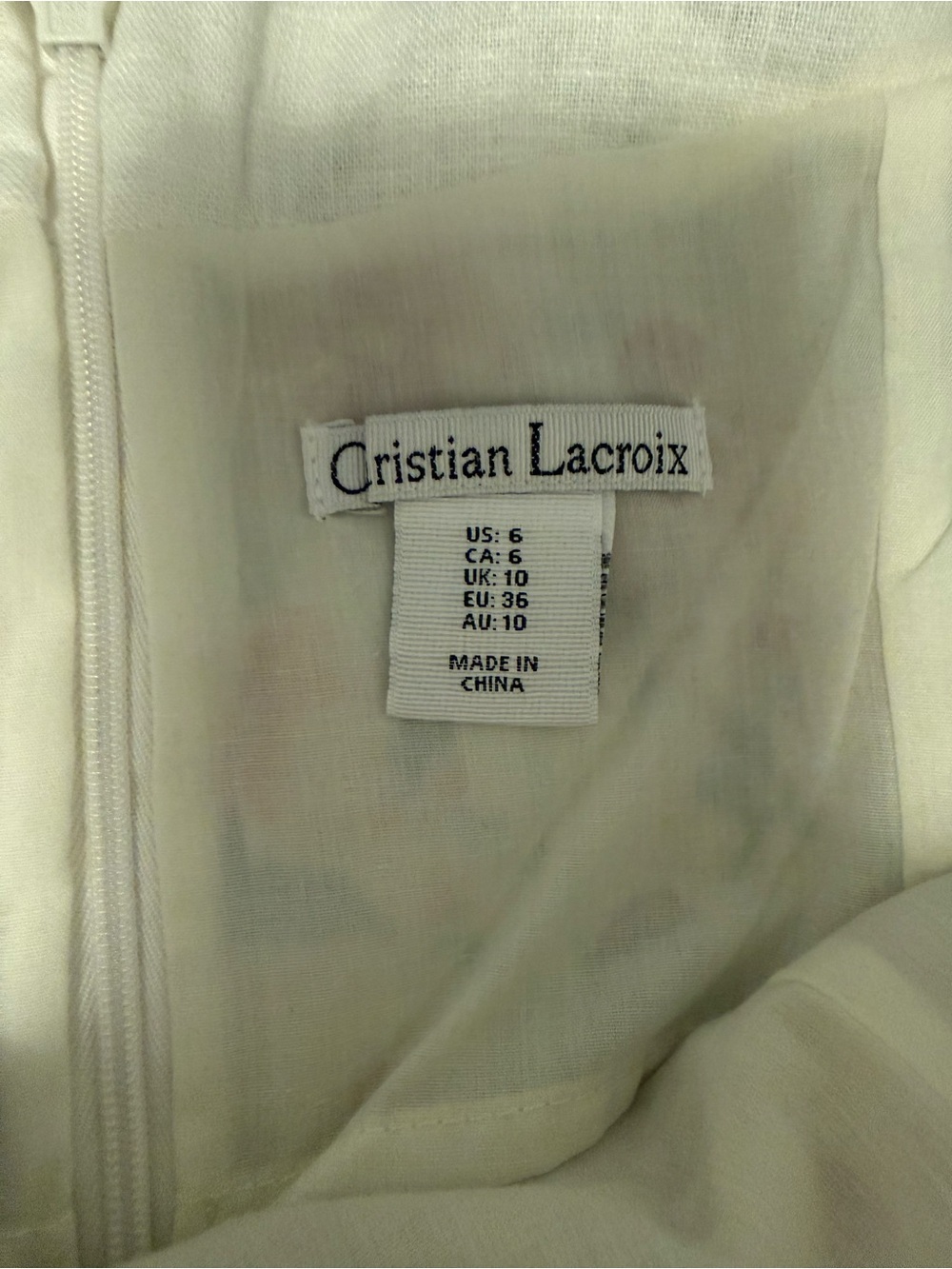 Christian Lacroix Floral Linen Blend Maxi Dress Farm Rio Inspired Size 6 | NWOT - Picture 9 of 10